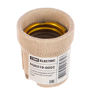 Патрон TDM керамический E27 контакты медь (аналог SBE-LHC-s-E27) - Магазин электротехнических товаров Проф Ток